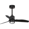 FARO 33424WT1N - LED-hämardatav laeventilaator JUST FAN S LED/16W/230V, Ø 81 cm, must, Wi‑Fi Tuya + kaugjuhtimispult