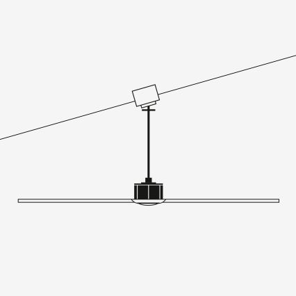 FARO 33425 - Laeventilaator JUSTFAN d. 81 cm + pult