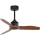 FARO 33425WT - laeventilaator JUST FAN S läbimõõt 81 cm pruun/must Wi-Fi Tuya + kaugjuhtimispult