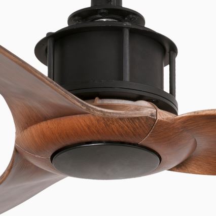 FARO 33425WT - laeventilaator JUST FAN S läbimõõt 81 cm pruun/must Wi-Fi Tuya + kaugjuhtimispult