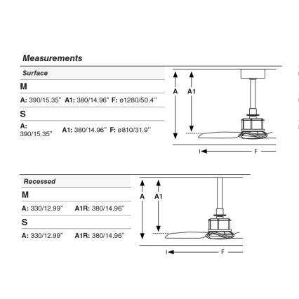 FARO 33428WT - Laeventilaator JUST FAN S Ø 81 cm pruun/messing Wi‑Fi Tuya + kaugjuhtimispult