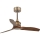 FARO 33428WT - Laeventilaator JUST FAN S Ø 81 cm pruun/messing Wi‑Fi Tuya + kaugjuhtimispult