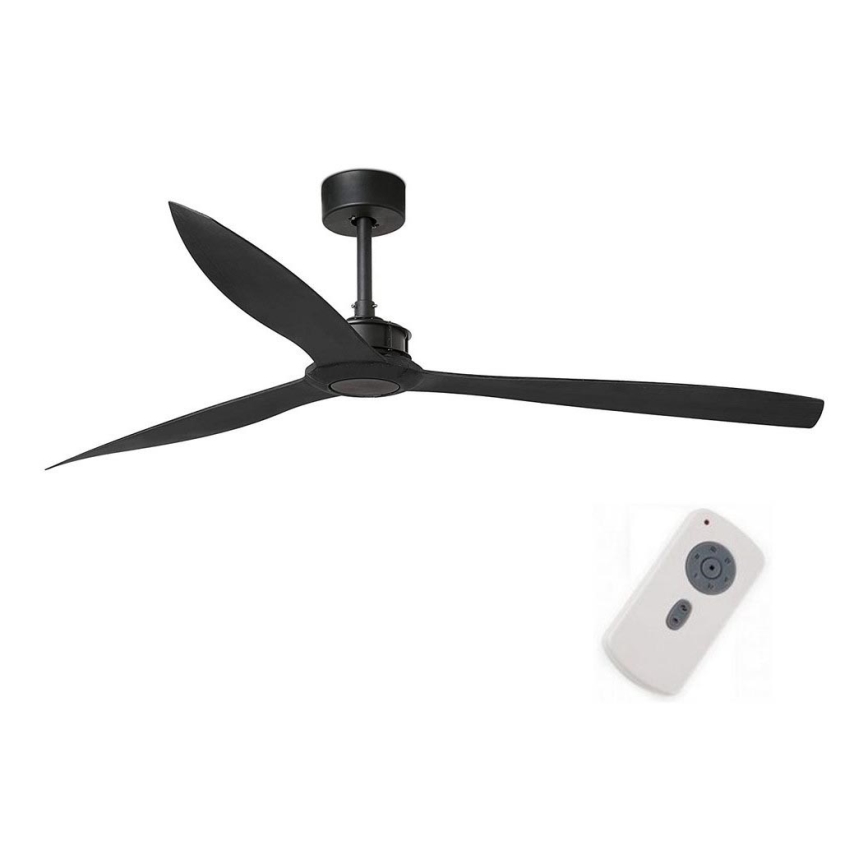 FARO 33432 - Laeventilaator JUST FAN XL d. 178 cm must + kaugjuhtimispult