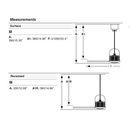 FARO 33436WT - laeventilaator WEAVER M, läbimõõduga 128 cm, pruun/messing, Wi‑Fi (Tuya) + kaugjuhtimispult