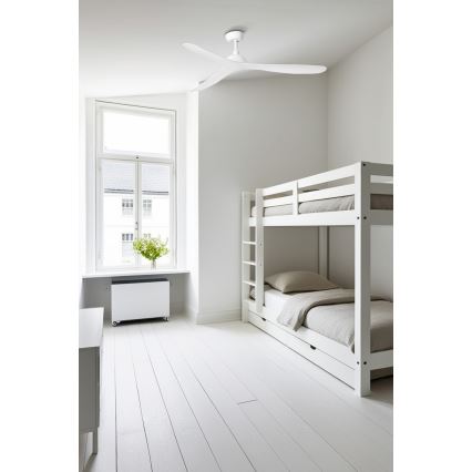 FARO 33446WT - Laeventilaator GOTLAND L valge d. 132 cm Wi-Fi Tuya + kaugjuhtimispult