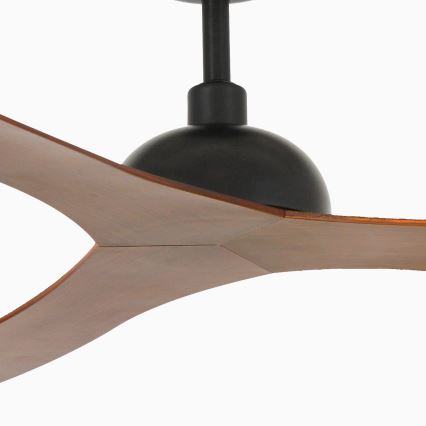 FARO 33447WT - Laeventilaator GOTLAND L pruun/must d. 132 cm Wi-Fi Tuya + kaugjuhtimispult