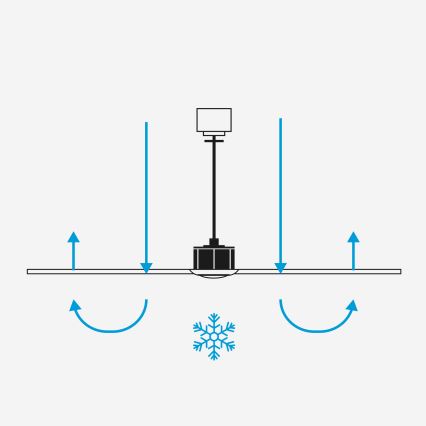 FARO 33447WT - Laeventilaator GOTLAND L pruun/must d. 132 cm Wi-Fi Tuya + kaugjuhtimispult