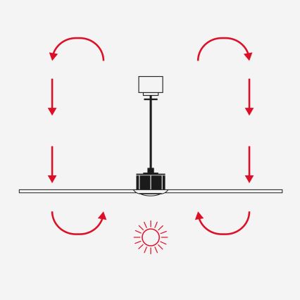 FARO 33447WT - Laeventilaator GOTLAND L pruun/must d. 132 cm Wi-Fi Tuya + kaugjuhtimispult