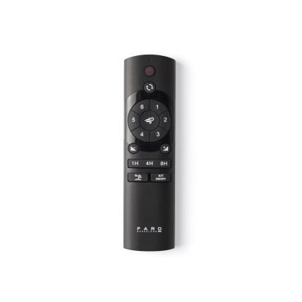 FARO 33447WT - Laeventilaator GOTLAND L pruun/must d. 132 cm Wi-Fi Tuya + kaugjuhtimispult