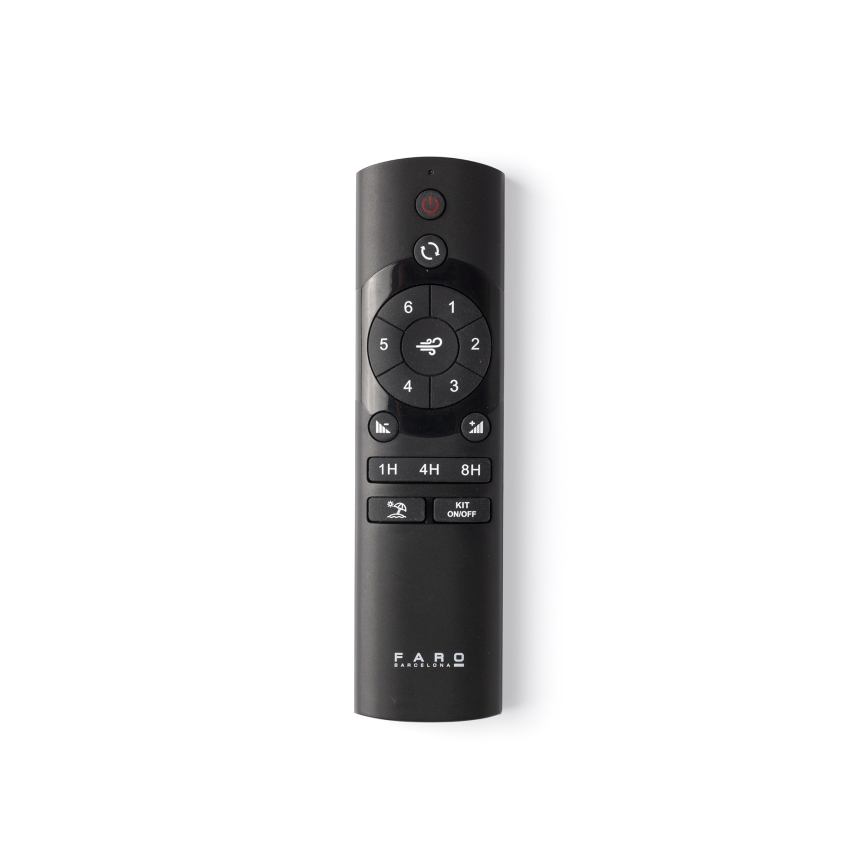 FARO 33447WT - Laeventilaator GOTLAND L pruun/must d. 132 cm Wi-Fi Tuya + kaugjuhtimispult
