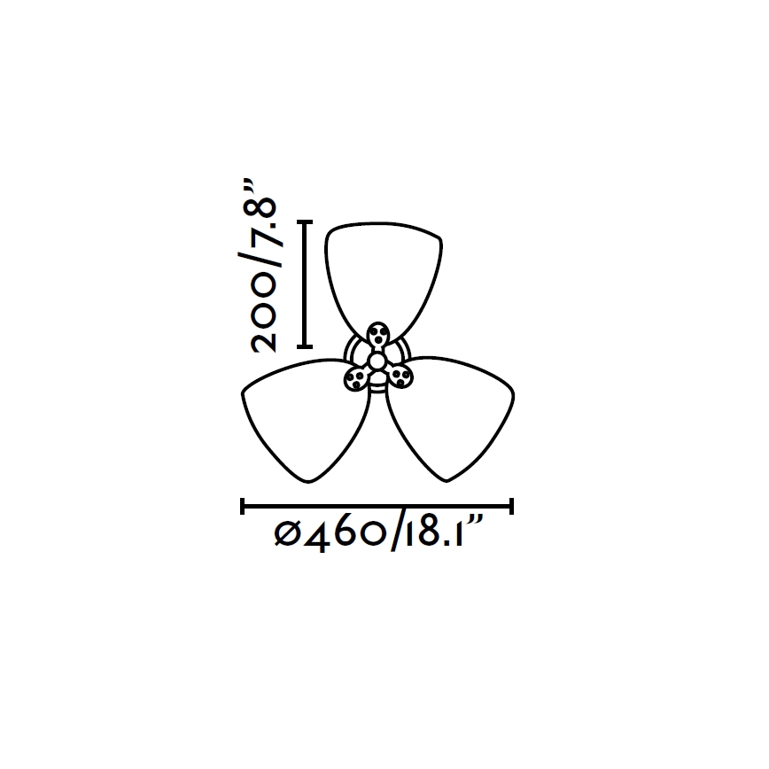 FARO 33450 - Laeventilaator VEDRA d. 46 cm