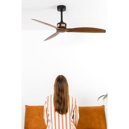 FARO 33451WT - laeventilaator COPPER FAN M, läbimõõt 128 cm, pruun/must, Wi‑Fi Tuya + kaugjuhtimispult