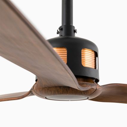 FARO 33451WT - laeventilaator COPPER FAN M, läbimõõt 128 cm, pruun/must, Wi‑Fi Tuya + kaugjuhtimispult