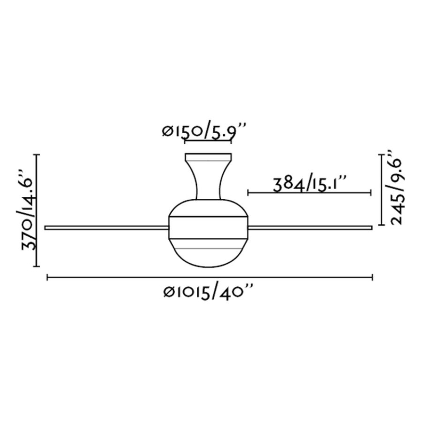 FaRO 33454 - laeventilaator MINI UFO 2xE27/15W/230V
