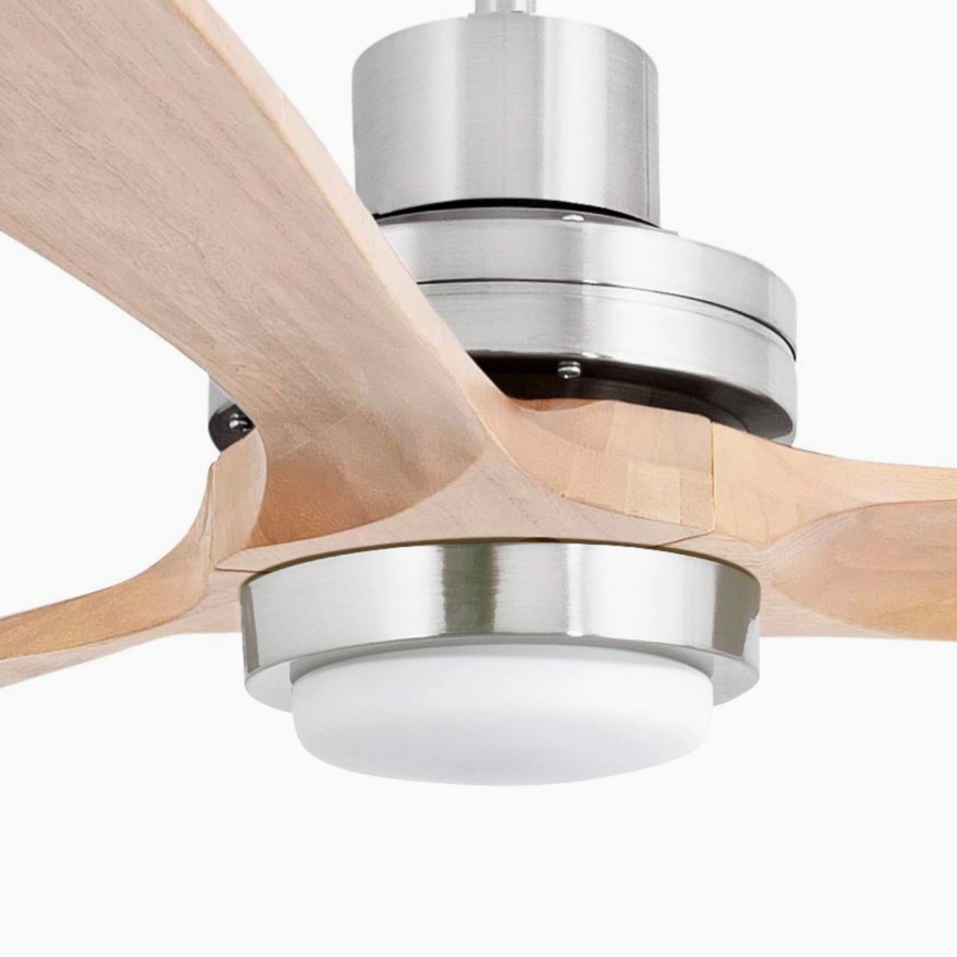 FARO 33505DC - LED Laeventilaator LANTAU XL LED/15W/230V puit/matt kroom d. 168 cm + kaugjuhtimispult