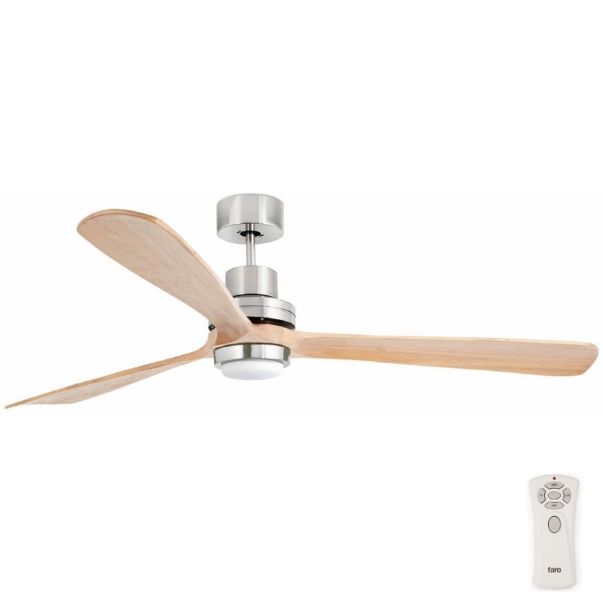 FARO 33505DC - LED Laeventilaator LANTAU XL LED/15W/230V puit/matt kroom d. 168 cm + kaugjuhtimispult