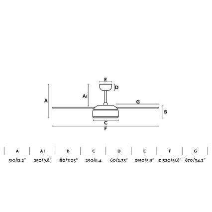 FARO 33549 - LED Hämardatav laeventilaator VULCANO LED/25W/230V valge d. 152 cm + pult