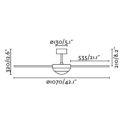 FaRO 33600 - laeventilaator FEROE 2xE14/40W/230V