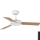 FARO 33603DC - Laeventilaator MINI MALLORCA S pruun/valge d. 106 cm + kaugjuhtimispult