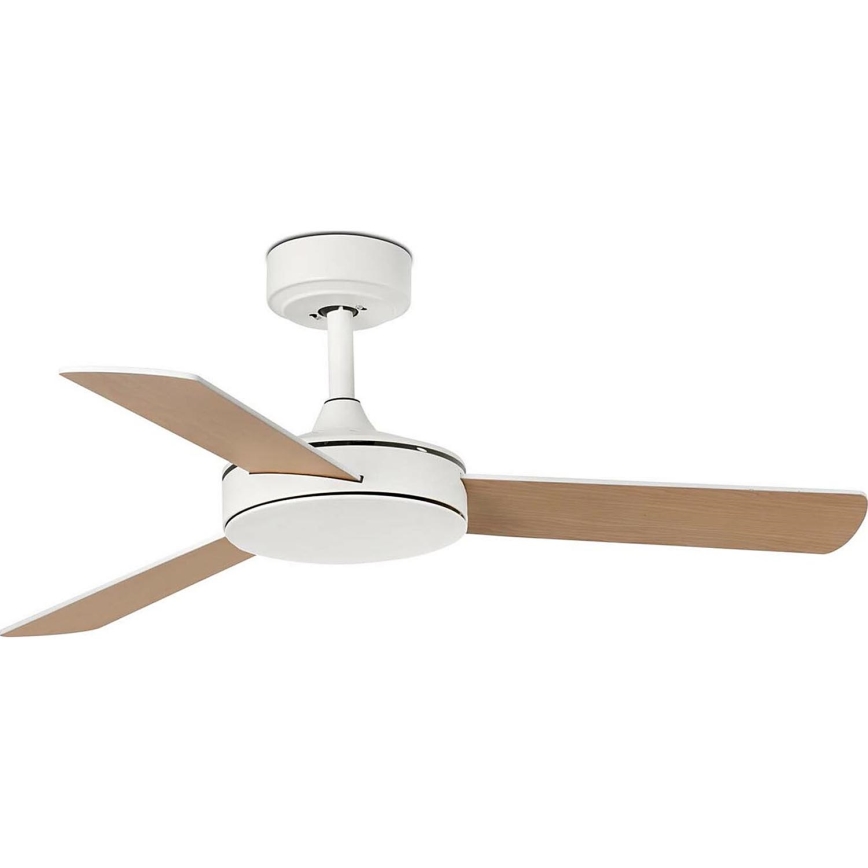 FARO 33603DCWT - Laeventilaator MINI MALLORCA S pruun/valge d. 106 cm Wi-Fi Tuya + kaugjuhtimispult