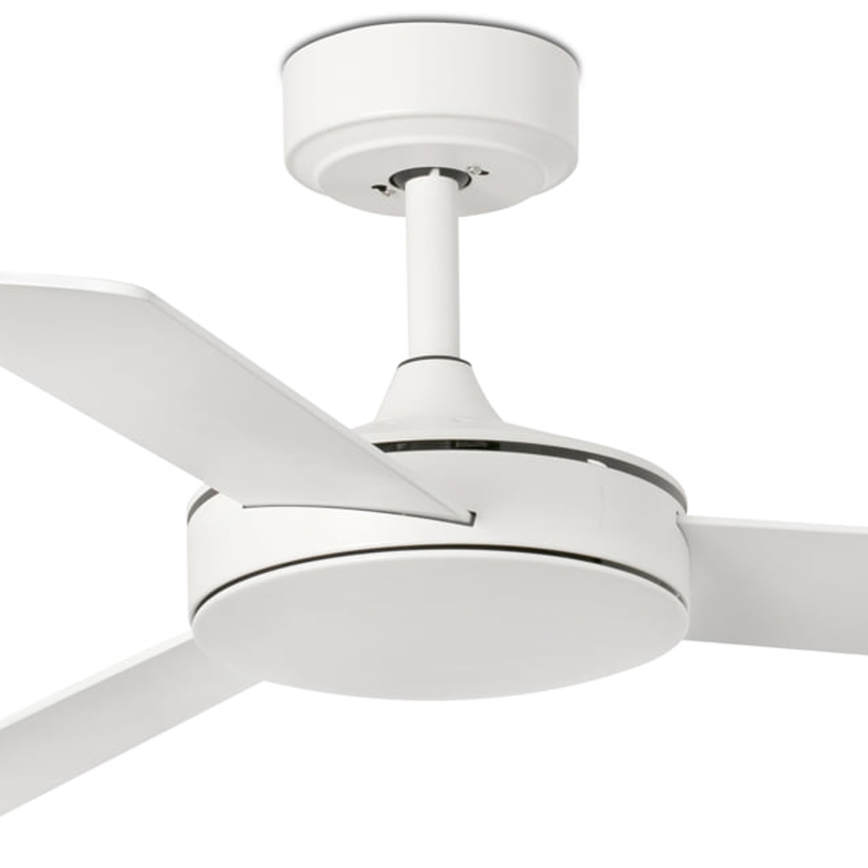 FARO 33603DCWT - Laeventilaator MINI MALLORCA S pruun/valge d. 106 cm Wi-Fi Tuya + kaugjuhtimispult