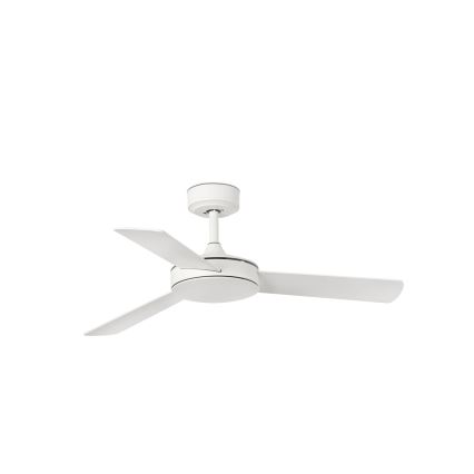 FARO 33603DCWT - Laeventilaator MINI MALLORCA S pruun/valge d. 106 cm Wi-Fi Tuya + kaugjuhtimispult