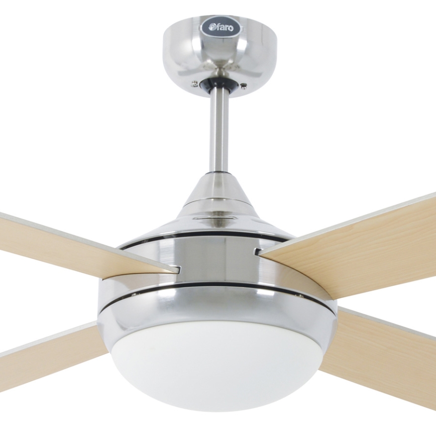 FaRO 33701 - Laeventilaator ICARIA puldiga 2xE27/20W/230V hall d. 132 cm + pult