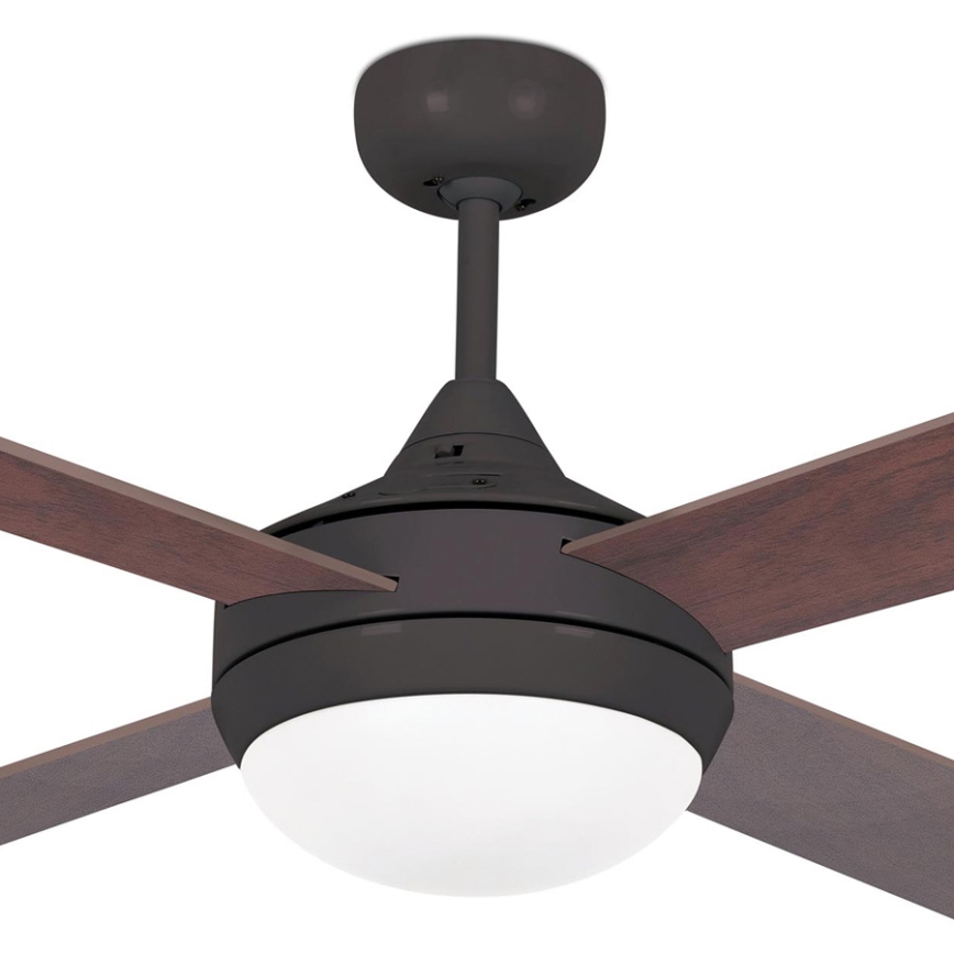 FARO 33702 - Laeventilaator ICARIA 2xE27/20W/230V pruun d. 132 cm + pult
