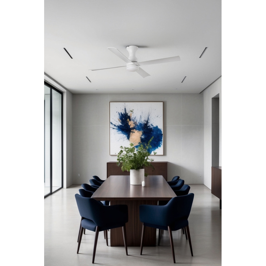 FARO 33756WT - LED Laeventilaator FRASER XL LED/16W/230V valge d. 120 cm Wi-Fi Tuya + kaugjuhtimispult