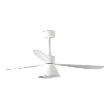 FARO 33760WT-22 - LED hämardatav laeventilaator AMELIA L CONE LED/20W/230V 2700/3500/5000K valge, läbimõõt 132 cm Wi-Fi Tuya + kaugjuhtimispult