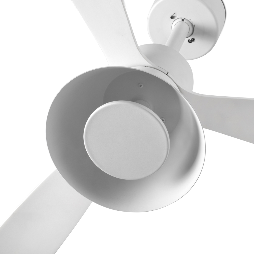 FARO 33760WT-22 - LED Hämariga laeventilaator AMELIA L CONE LED/20W/230V 2700/3500/5000K valge, diameeter 132 cm Wi-Fi Tuya + puldiga