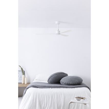 FARO 33760WT - Laeventilaator AMELIA L valge d. 132 cm Wi-Fi Tuya + kaugjuhtimispult