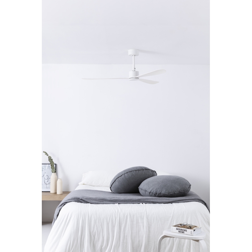 FARO 33760WT - Laeventilaator AMELIA L valge d. 132 cm Wi-Fi Tuya + kaugjuhtimispult