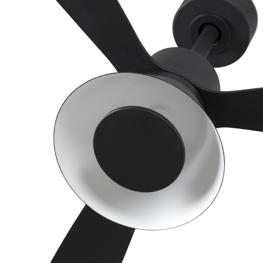 FARO 33761WT-23 - LED Hämarik laevi ventilaator AMELIA L CONE LED/20W/230V 2700/3500/5000K must pr. 132 cm Wi-Fi Tuya + kaugjuhtimispult