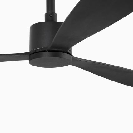FARO 33761WT - Laeventilaator AMELIA L must d. 132 cm Wi-Fi Tuya + kaugjuhtimispult