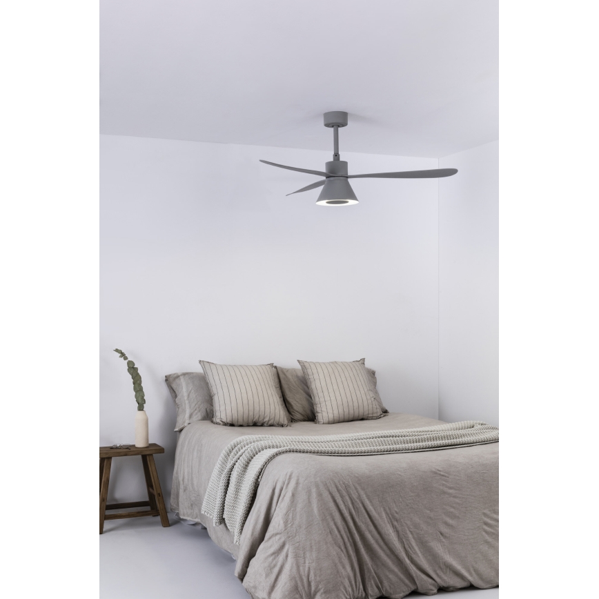 FARO 33762WT-24 - LED Hämardatav laeventilaator AMELIA L CONE LED/20W/230V 2700/3500/5000K hall d. 132 cm Wi-Fi Tuya + kaugjuhtimispult