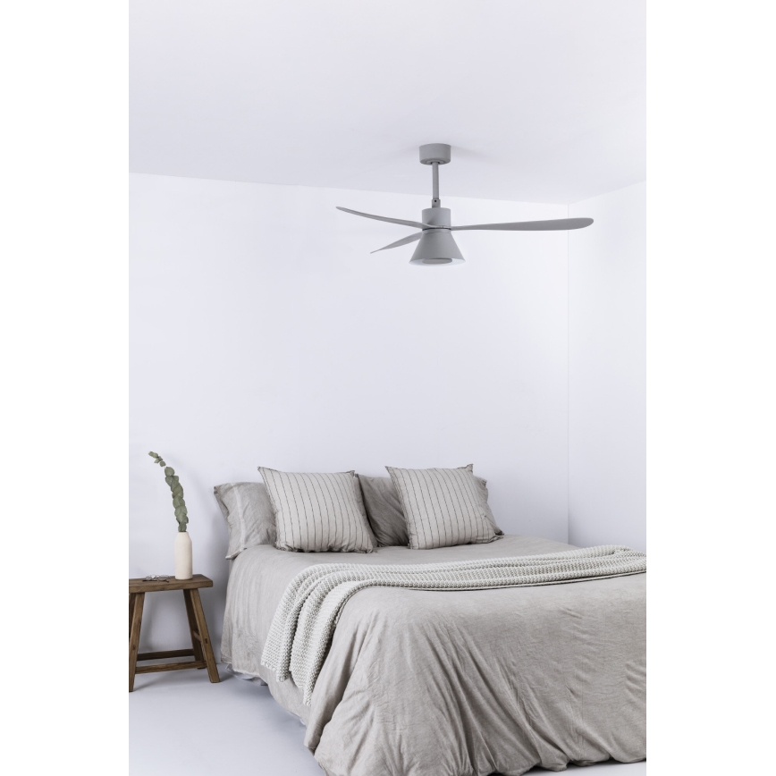 FARO 33762WT-24 - LED Hämardatav laeventilaator AMELIA L CONE LED/20W/230V 2700/3500/5000K hall d. 132 cm Wi-Fi Tuya + kaugjuhtimispult