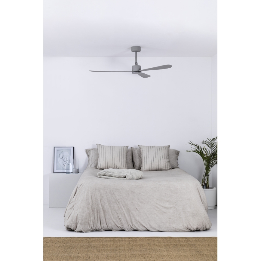 FARO 33762WT - Laeventilaator AMELIA L hall d. 132 cm Wi-Fi Tuya + kaugjuhtimispult
