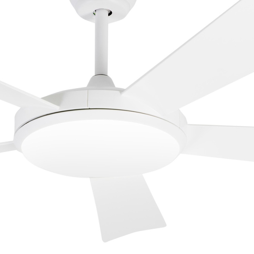 FARO 33803 - LED Laeventilaator SAONA LED/24W/230V valge d. 132 cm + pult