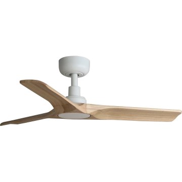 FARO 33805WT - Laeventilaator HEYWOOD S puidust/valge, läbimõõt 90 cm Wi-Fi Tuya + kaugjuhtimispult