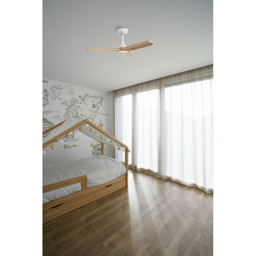 FARO 33805WT - Laeventilaator HEYWOOD S puit/valge d. 90 cm Wi-Fi Tuya + kaugjuhtimispult