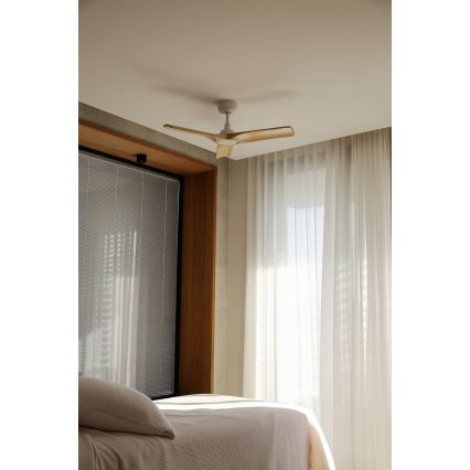 FARO 33805WT - Laeventilaator HEYWOOD S puit/valge d. 90 cm Wi-Fi Tuya + kaugjuhtimispult