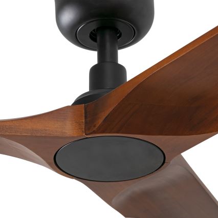 FARO 33806WT - Laeventilaator HEYWOOD S puit/must d. 90 cm Wi-Fi Tuya + kaugjuhtimispult