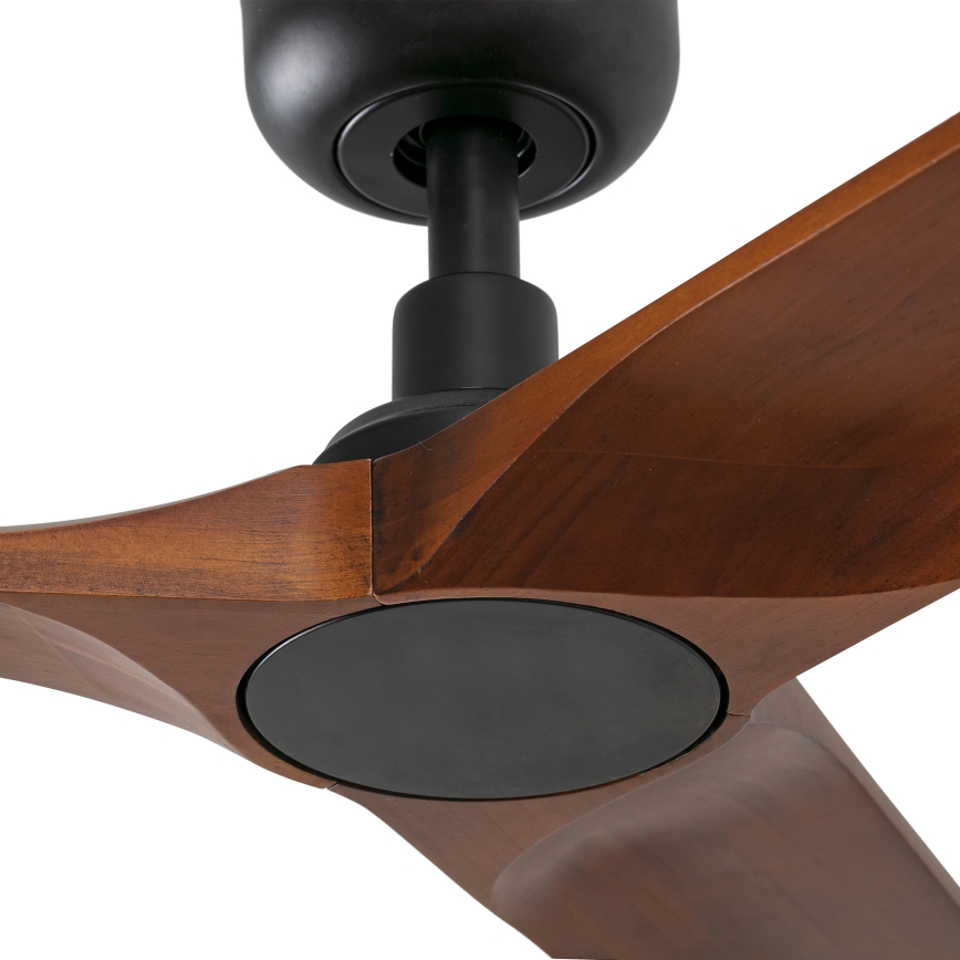 FARO 33806WT - Laeventilaator HEYWOOD S puit/must d. 90 cm Wi-Fi Tuya + kaugjuhtimispult