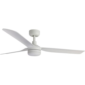 FARO 33814WT-20 - LED-hämardatav laeventilaator PUNT M LED/18W/230V 2700/3000/4000K valge läbimõõt 132 cm Wi-Fi Tuya + kaugjuhtimispult