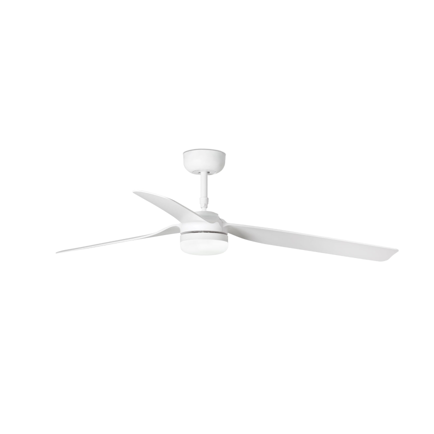 FARO 33814WT-20 - LED-hämardatav laeventilaator PUNT M LED/18W/230V 2700/3000/4000K valge läbimõõt 132 cm Wi-Fi Tuya + kaugjuhtimispult