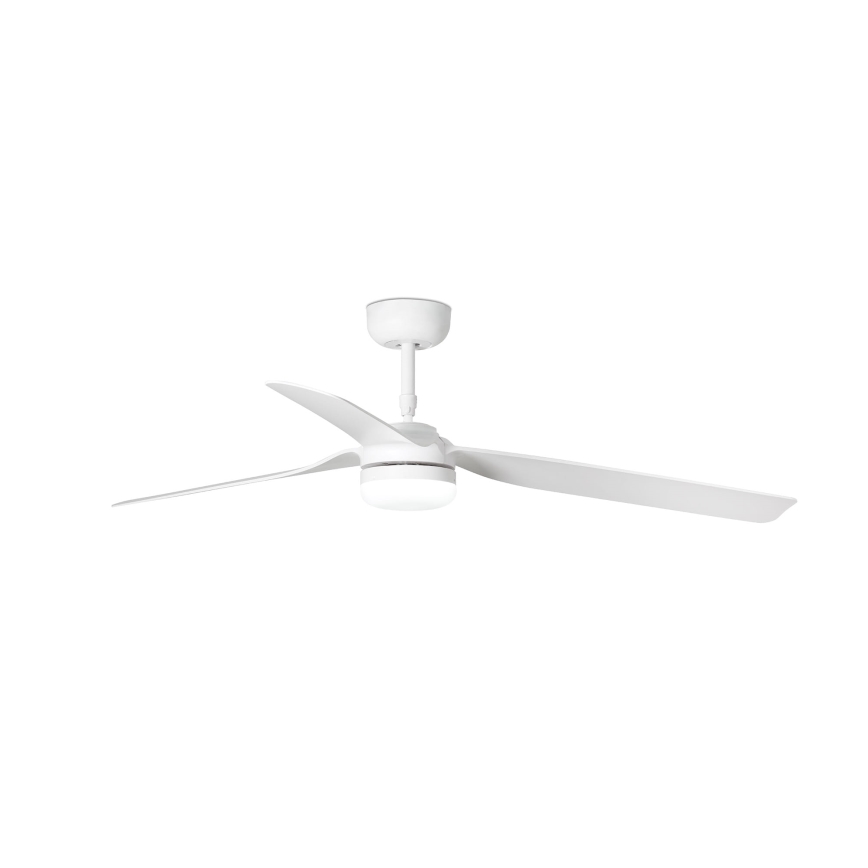 FARO 33814WT-20 - LED-hämardatav laeventilaator PUNT M LED/18W/230V 2700/3000/4000K valge läbimõõt 132 cm Wi-Fi Tuya + kaugjuhtimispult