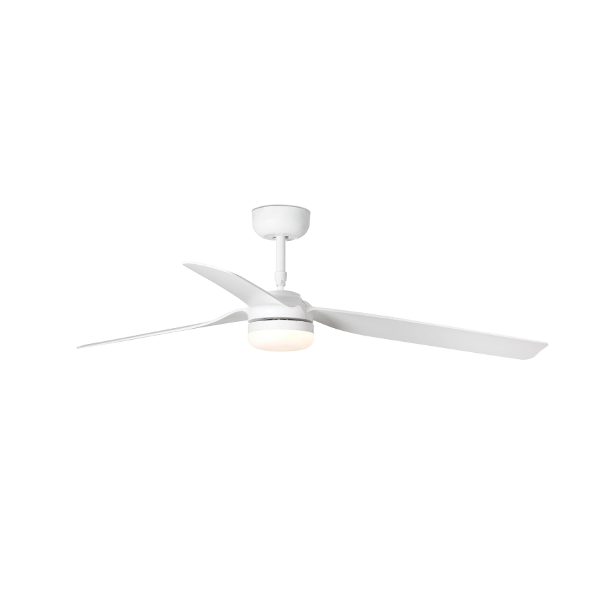 FARO 33814WT-20 - LED-hämardatav laeventilaator PUNT M LED/18W/230V 2700/3000/4000K valge läbimõõt 132 cm Wi-Fi Tuya + kaugjuhtimispult