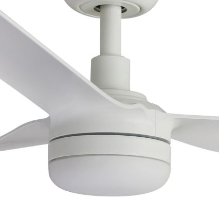 FARO 33814WT-20 - LED-hämardatav laeventilaator PUNT M LED/18W/230V 2700/3000/4000K valge läbimõõt 132 cm Wi-Fi Tuya + kaugjuhtimispult