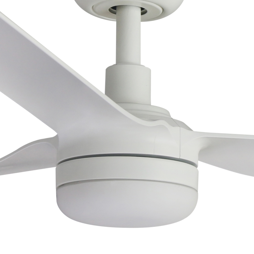FARO 33814WT-20 - LED-hämardatav laeventilaator PUNT M LED/18W/230V 2700/3000/4000K valge läbimõõt 132 cm Wi-Fi Tuya + kaugjuhtimispult